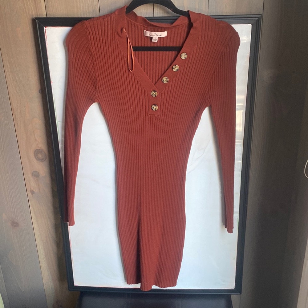 Midi sweater dress